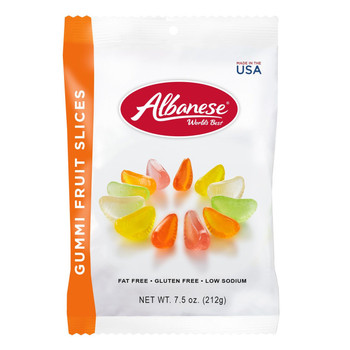 Albanese, Assorted Fruit Slices, 7.5 oz. Peg Bag (1 Count) Albanese, Assorted Fruit Slices, 7.5 oz. Peg Bag (1 Count)