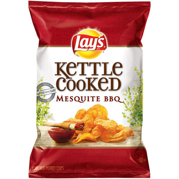 Lay's, Kettle Cooked, Applewood Smoked BBQ, 1.375 oz. Bag (1 Count) Lay's, Kettle Cooked, Applewood Smoked BBQ, 1.375 oz. Bag (1 Count)