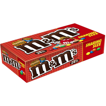 M&M's, Chocolate Candies, Peanut Butter, Sharing Size, 2.83 oz. Bags (24 Count) M&M's, Chocolate Candies, Peanut Butter, Sharing Size, 2.83 oz. Bags (24 Count)
