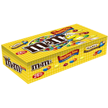 M&M's, Chocolate Candies, Peanut, Sharing Size, 3.27 oz. Bags (24 Count) M&M's, Chocolate Candies, Peanut, Sharing Size, 3.27 oz. Bags (24 Count)