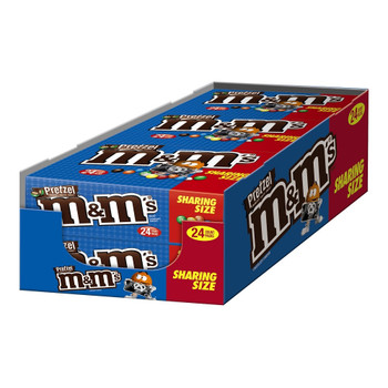 M&M's, Chocolate Candies, Pretzel, Sharing Size, 2.83 oz. Bags (24 Count) M&M's, Chocolate Candies, Pretzel, Sharing Size, 2.83 oz. Bags (24 Count)
