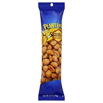 Planters, Honey Roasted Peanuts, 2.5 oz. Tube (1 Count) Planters, Honey Roasted Peanuts, 2.5 oz. Tube (1 Count)