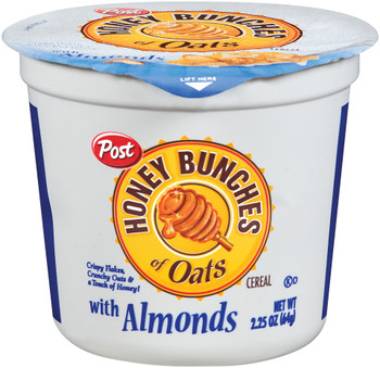 Post, Honey Bunches of Oats with Almonds, 2.25 oz. cup (1 Count) Post, Honey Bunches of Oats with Almonds, 2.25 oz. cup (1 Count)