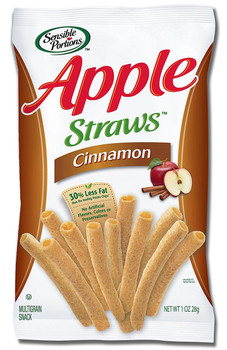 Sensible Portions, All Natural, Apple Straws, Cinnamon, 1 oz. Peg Bag (1 Count) Sensible Portions, All Natural, Apple Straws, Cinnamon, 1 oz. Peg Bag (1 Count)