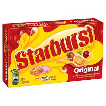 Starburst Fruit Chews Original, 3.5 oz. Theater Box (1 Count) Starburst Fruit Chews Original, 3.5 oz. Theater Box (1 Count)
