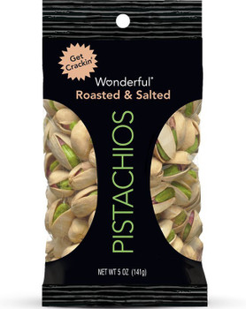 Wonderful Pistachios, Roasted & Salted, 5 oz. Peg Bag (1 Count) Wonderful Pistachios, Roasted & Salted, 5 oz. Peg Bag (1 Count)