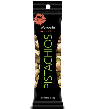 Wonderful Pistachios, Sweet Chili, 1.25 oz. Peg Bag (1 Count) Wonderful Pistachios, Sweet Chili, 1.25 oz. Peg Bag (1 Count)