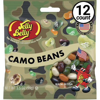 Jelly Belly, Camo Beans, 3.5 oz. Bag (12 Count) Jelly Belly, Camo Beans, 3.5 oz. Bag (12 Count)