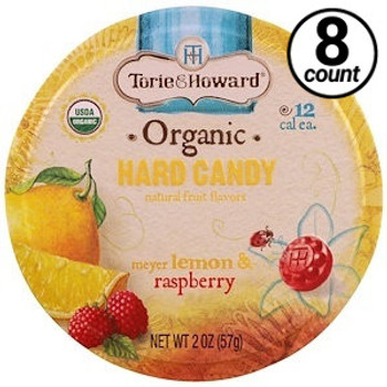 Torie & Howard Organic Hard Candy, Lemon & Raspberry, 2 Oz Tin (8 Count) Torie & Howard Organic Hard Candy, Lemon & Raspberry, 2 Oz Tin (8 Count)
