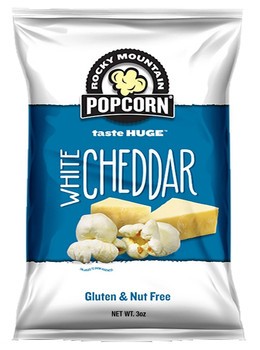 Rocky Mountain Popcorn, White Cheddar, 3.0 oz. bag (1 count) Rocky Mountain Popcorn, White Cheddar, 3.0 oz. bag (1 count)