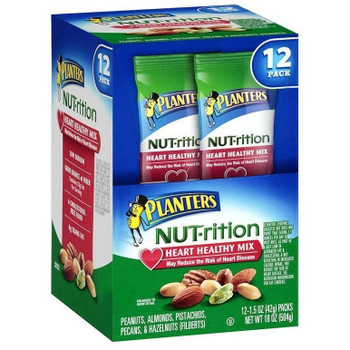 Planters Nut-rition, Heart Healthy Mix, 1.5 oz. bag (12 count) Planters Nut-rition, Heart Healthy Mix, 1.5 oz. bag (12 count)