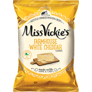 Miss Vickie's, Farmhouse White Cheddar Potato Chips, 1.375 oz. Bag (1 Count) Miss Vickie's, Farmhouse White Cheddar Potato Chips, 1.375 oz. Bag (1 Count)