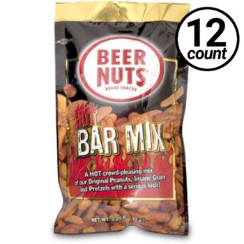 Beer Nuts, HOT Bar Mix, 3.25 Oz Peg Bag (12 count) Beer Nuts, HOT Bar Mix, 3.25 Oz Peg Bag (12 count)