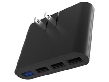 iHome, IH-CT525B, AC Pro Wall Charger, 5.4A, 4 USB Port, Black Color (1 Count) iHome, IH-CT525B, AC Pro Wall Charger, 5.4A, 4 USB Port, Black Color (1 Count)
