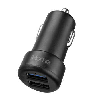 iHome, IH-CT548B, DC Pro Car Charger, 2 USB Port, Black Color (1 Count) iHome, IH-CT548B, DC Pro Car Charger, 2 USB Port, Black Color (1 Count)