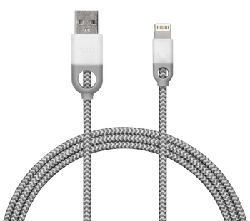 iHome. IH-CT1058W, Lightning Cable, 10ft Nylon Charge & Sync Cable, Dual Strain Relief Protection, White Color (1 Count) iHome. IH-CT1058W, Lightning Cable, 10ft Nylon Charge & Sync Cable, Dual Strain Relief Protection, White Color (1 Count)