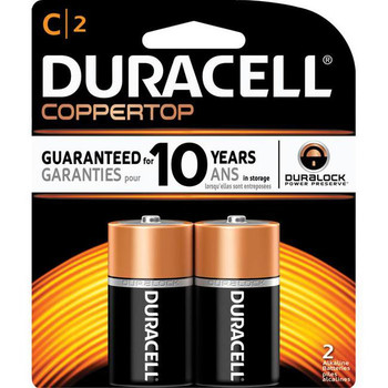 Duracell, Coppertop, "C" cell, two pack Duracell, Coppertop, "C" cell, two pack