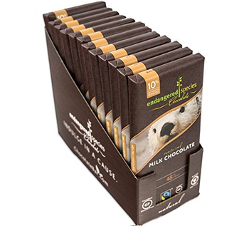 Endangered Species Chocolate All-Natural, Otter, Smooth Milk Chocolate, 3.0 oz. Bar (12 Count) Endangered Species Chocolate All-Natural, Otter, Smooth Milk Chocolate, 3.0 oz. Bar (12 Count)