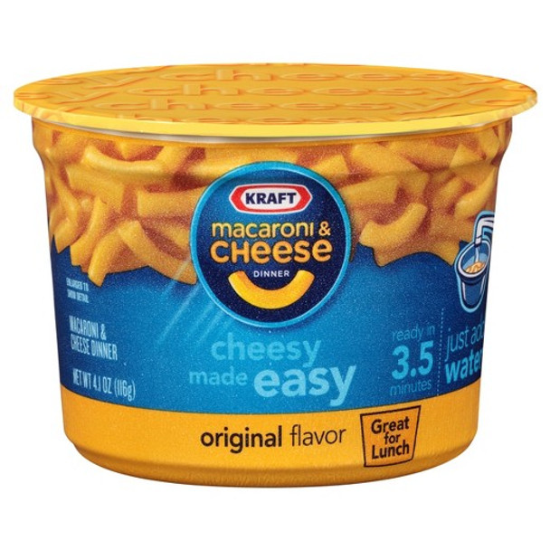 Kraft Macaroni and Cheese, Original Flavor, 4.1 oz. Big Microwavable