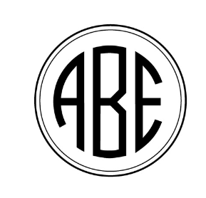 ABE Personalized SelfInking Monogram Stamp StationeryXpress