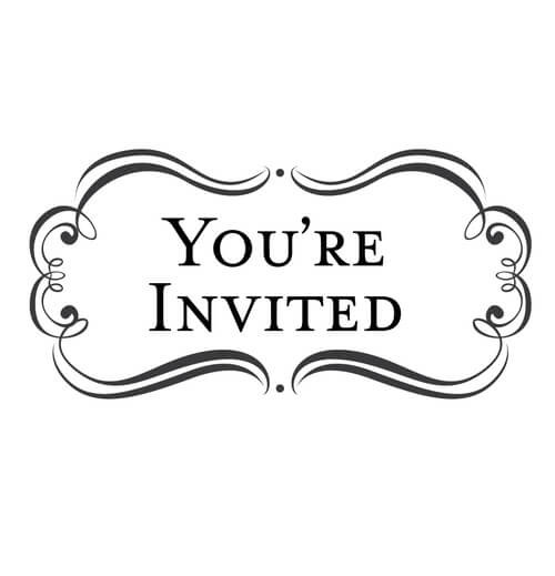 You Are Invited Clipart