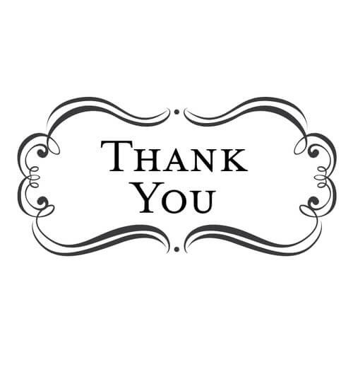 amore thank you stamp clip td3023 stationeryxpress