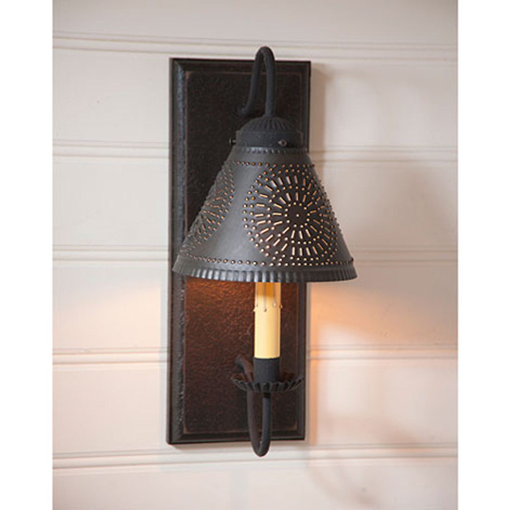 irvin s tinware crestwood wall sconce colonial lighting