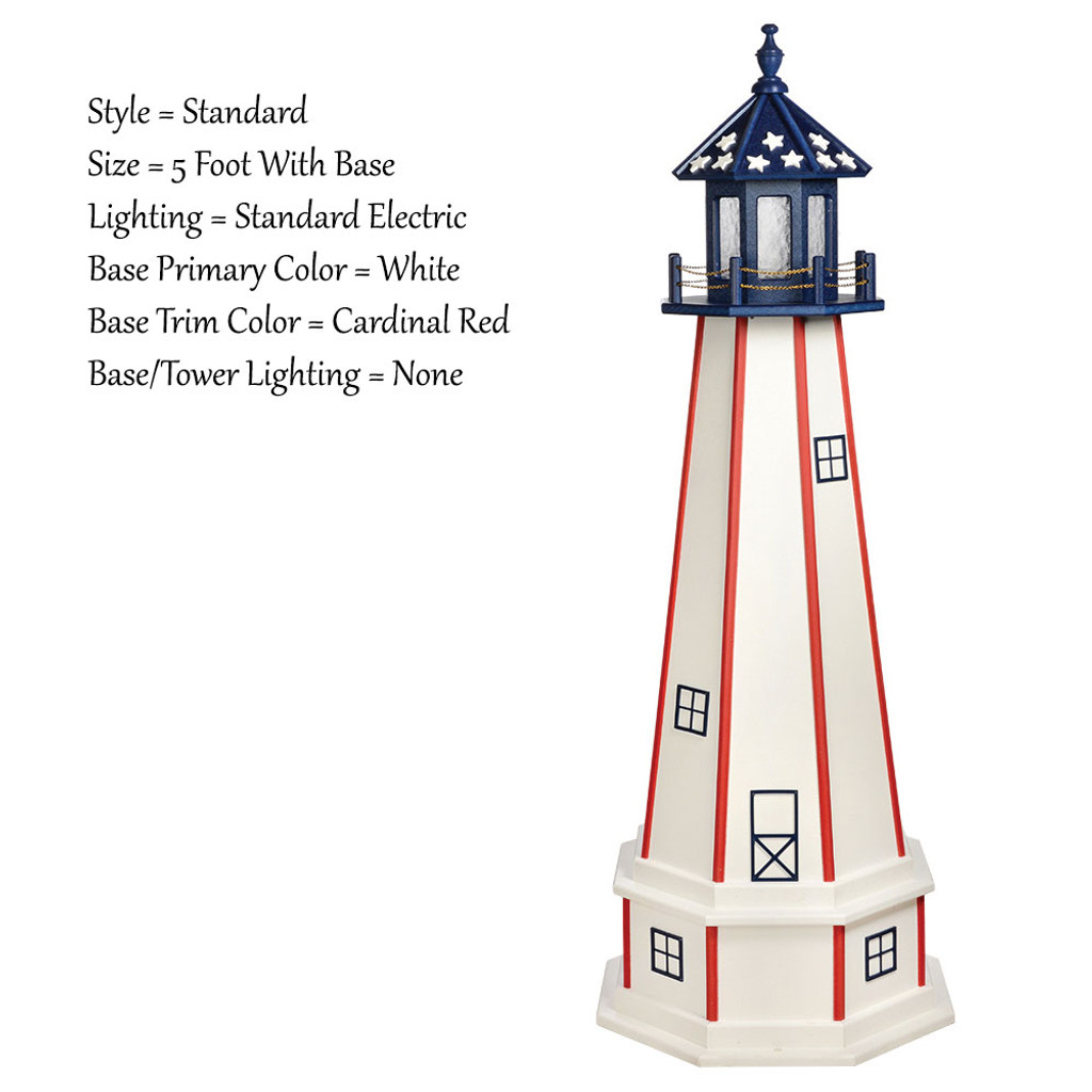 amish made poly outdoor lighthouse patriotic model amish garden lighthouse patriotic standard 5 base 40647 amish - Amish Lighthouse Plans amish made poly outdoor lighthouse patriotic model amish garden lighthouse patriotic standard 5 base 40647 amish - Amish Lighthouse Plans
