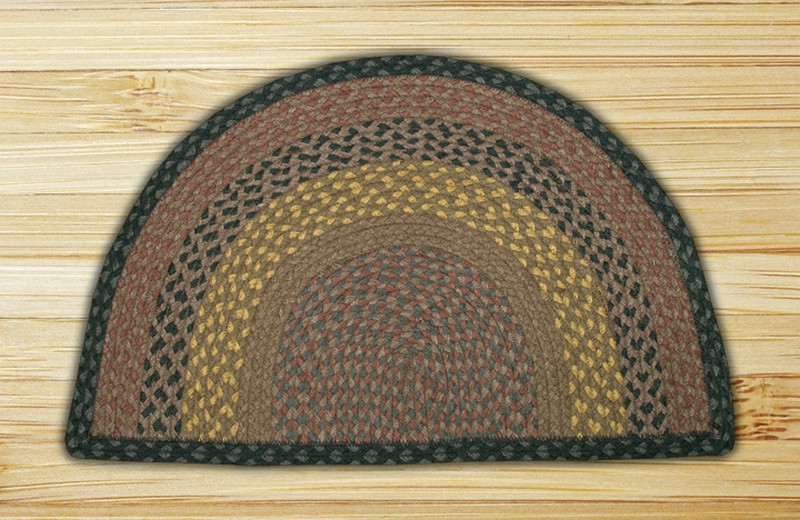 Braided Slice Rug SC099 Brown/Black/Charcoal Earth Rugs
