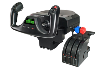 LOGITECH Flight Yoke System Professional Simulation Yoke & Throttle Quadrant LOGITECH Flight Yoke System Professional Simulation Yoke & Throttle Quadrant