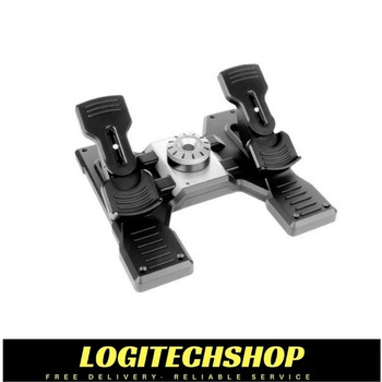Logitech Flight Rudder Pedals Pro Simulation Rudder Pedals with Toe Brake Logitech Flight Rudder Pedals Pro Simulation Rudder Pedals with Toe Brake