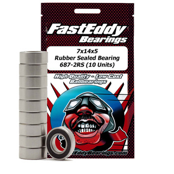 10x26x8 Rubber Sealed Bearing MR6000-2RS (10 Units) 10x26x8 Rubber Sealed Bearing MR6000-2RS (10 Units)
