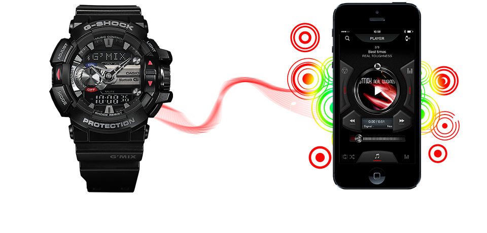 G shock music online control watch