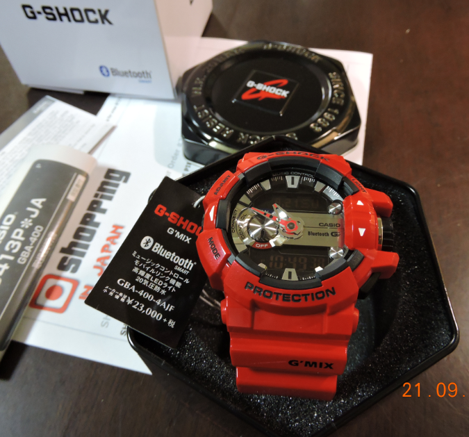 g shock gba 400 red