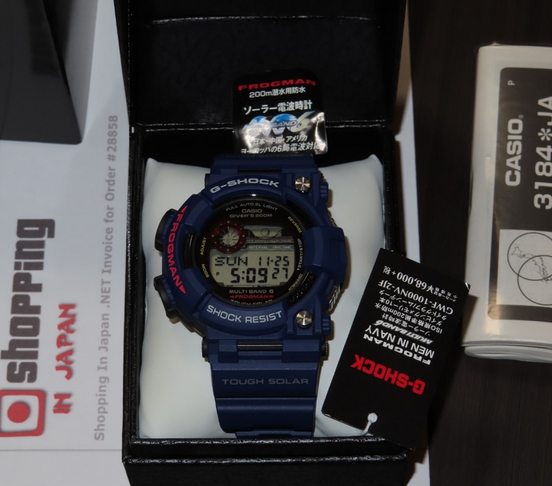 G-Shock MEN IN NAVY Frogman GWF-1000NV-2JF - Shopping In Japan NET