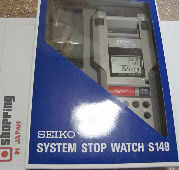 Seiko stopwatch with online printer