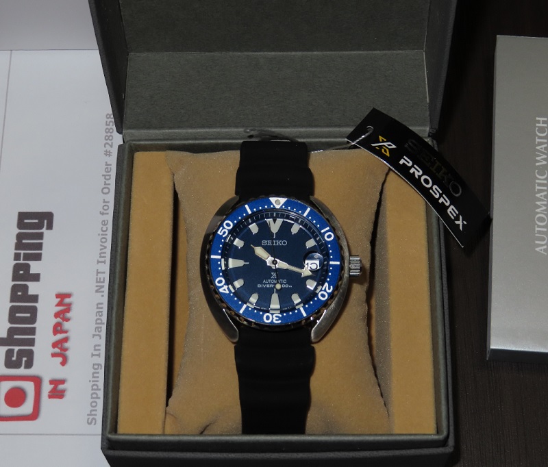 Seiko SRPC39 Baby Turtle Blue Mini - Shopping In Japan NET