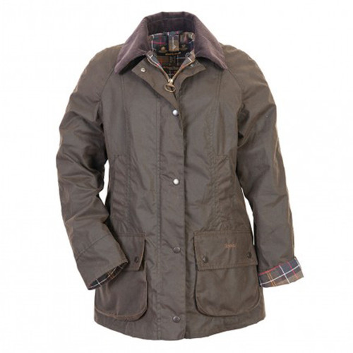 Barbour Women's Beadnell Waxed Cotton Jacket - Classic Olive