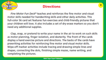 Fine Motor Fun Deck Fine Motor Fun Deck