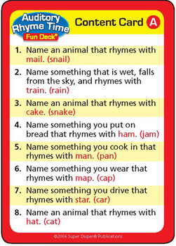 Auditory Rhyme Time Auditory Rhyme Time