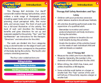 Therapy Ball Activities Fun Deck Therapy Ball Activities Fun Deck