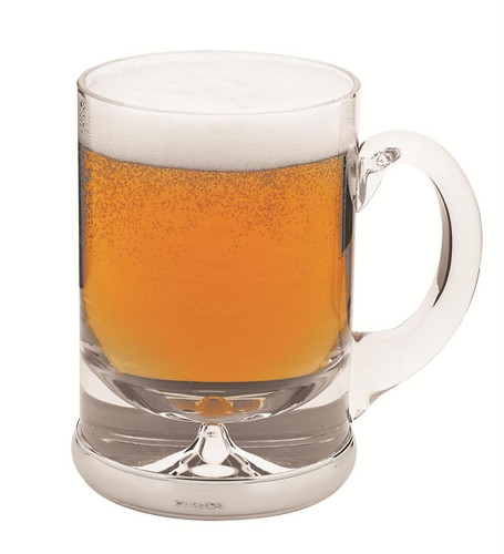 Beer glass with mounted silver base - 48cl (16 fl/oz)