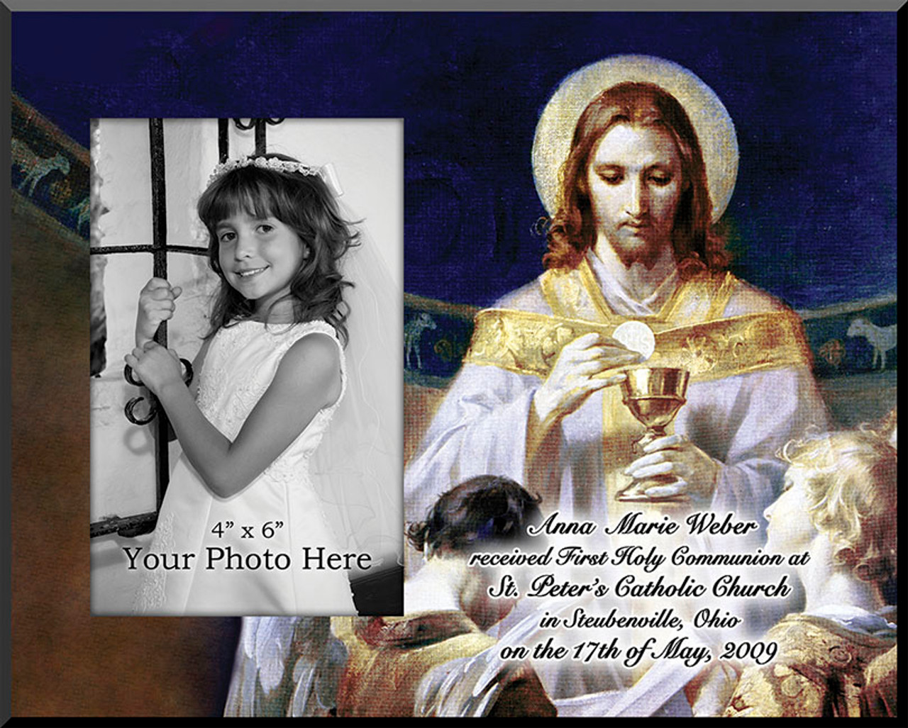 Christ, Bread of Angels Personalized Photo Plaque Catholic to the Max