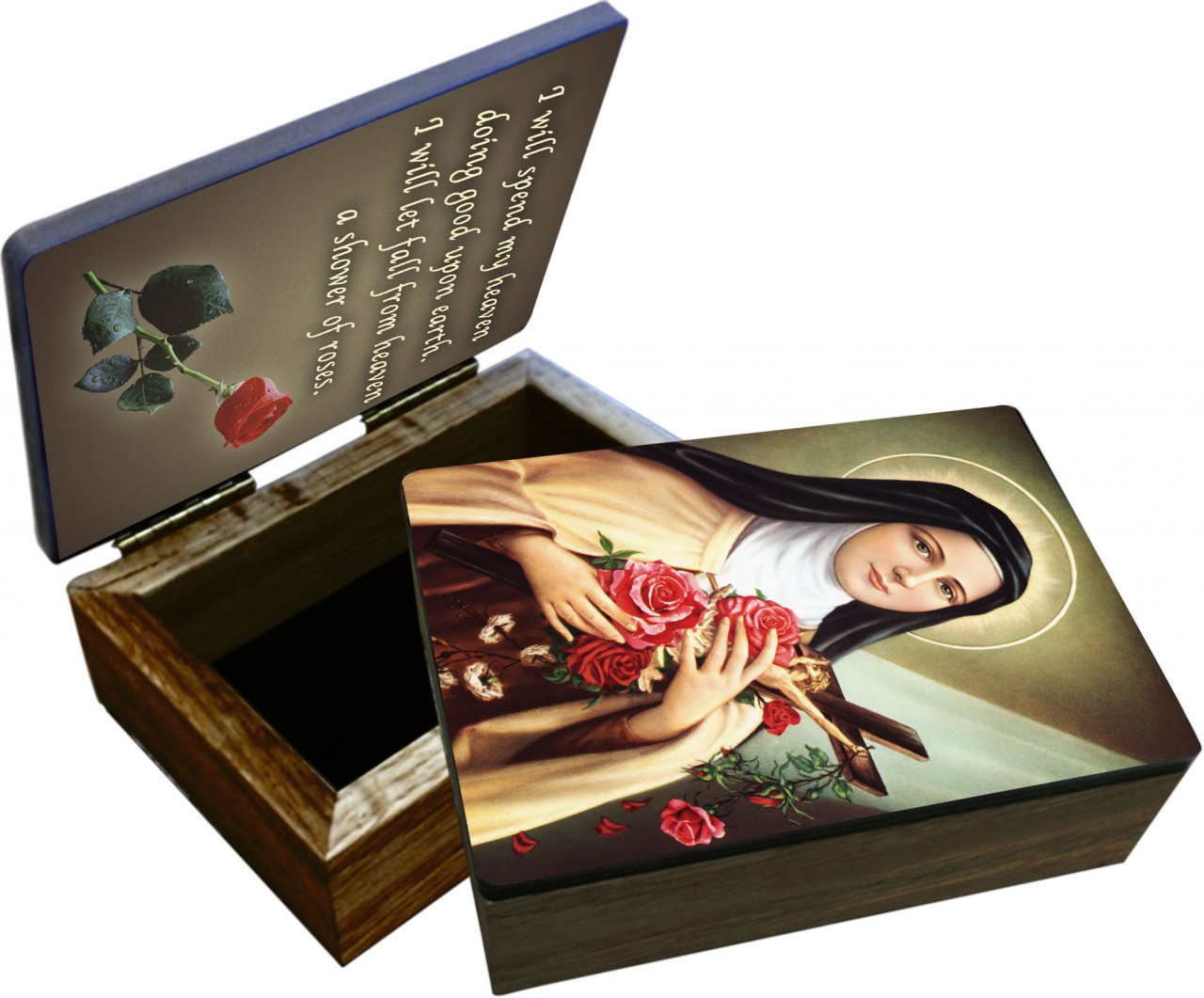 St. Therese of Lisieux Keepsake Box Catholic to the Max Online