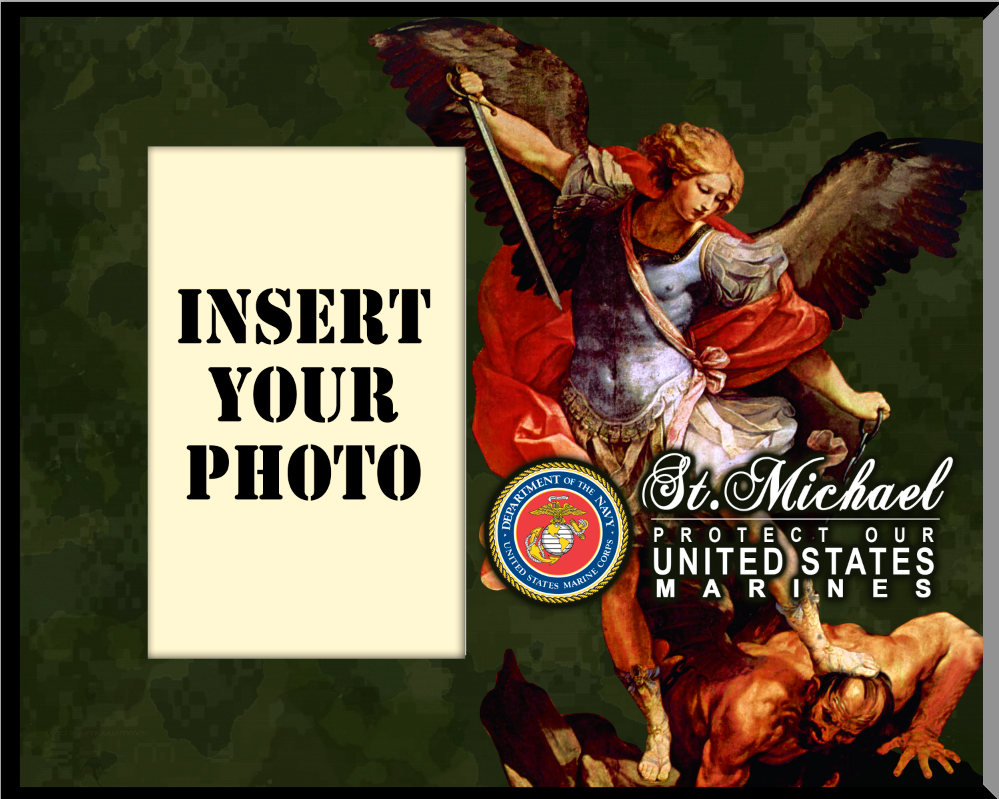 Marine St. Michael Photo Frame Catholic to the Max Online Catholic