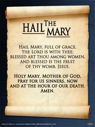The Hail Mary Poster Catholic To The Max Online Catholic Store The Hail Mary Poster Catholic To The Max Online Catholic Store