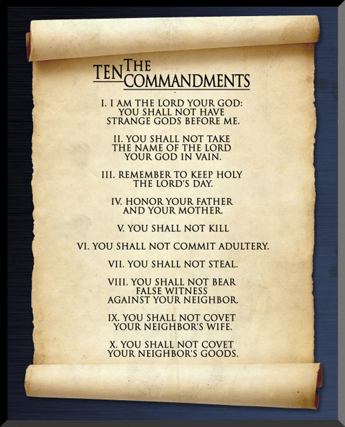 10 Commandments Graphic Wall Plaque Catholic To The Max Online 10 Commandments Graphic Wall Plaque Catholic To The Max Online