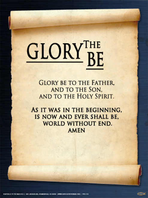spanish glory be poster catholic to the max online catholic store