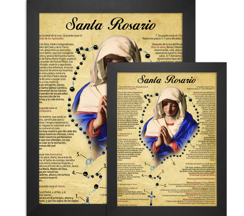 Spanish How to Pray the Rosary Poster - Catholic to the Max - Online ...