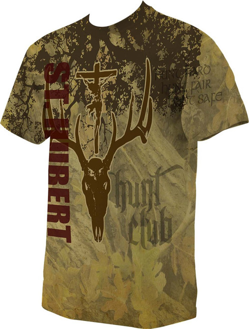 St. Hubert Graphic T-Shirt - Catholic to the Max - Online Catholic Store